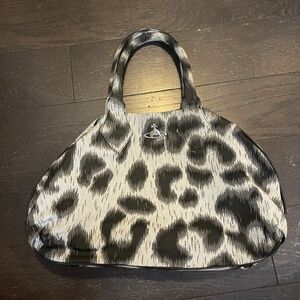 Vivienne Westwood Archive Yasmine handbag metal orb leopard Vintage Y2K RARE HTF